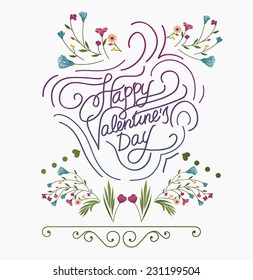 Happy Valentines day card. Love.