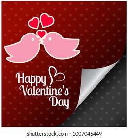 Happy Valentine's day card pattern background