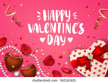 Valentines Day Box Of Chocolates Stock Illustrations Images