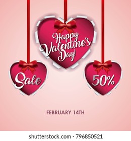 happy valentines day card sale offer discount ecommerce