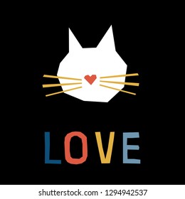 Happy valentine's day card template. Abstract love background for design valentine's day card, holiday party invitation, store sale advertising, romantic gift t shirt, bag print etc.
