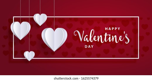 happy valentines day card template with paper hearts happy love vacation star party holiday background scene red ceremony celebration plane beautiful smiling heart flag laughing passionate loving affe