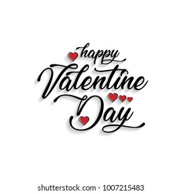 Happy Valentine's day card typographic vector