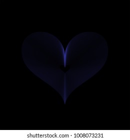 Happy Valentines Day card, typography, background with hearts.illustration vectors.EPS 10