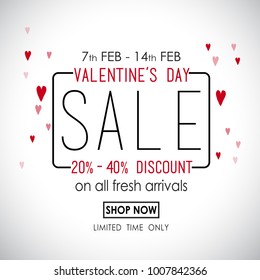 Happy Valentines Day card vector illustration