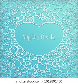 Happy Valentines Day card. Vector illustration EPS10