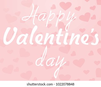 Happy Valentine's day card. vector illustration