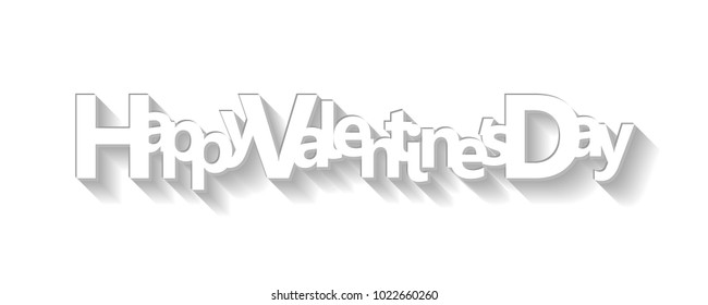 Happy Valentine's Day card, vector illustration.