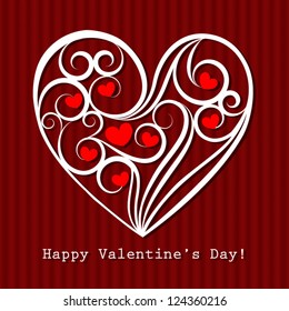 Happy Valentine's Day card, Vector