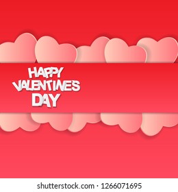 Happy Valentines Day Card. Vector Illustration EPS10