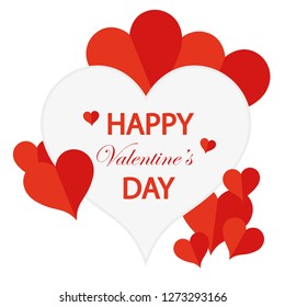 happy valentine's day card vector