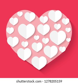 Happy Valentine's Day card- vector illustration