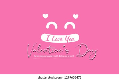 Happy valentine's day card vector for people who are in love