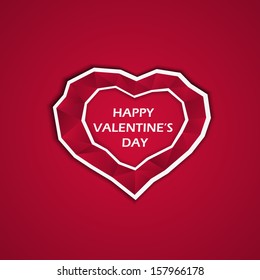 Happy Valentine's day card. Vector background. 