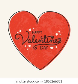 Happy Valentine's Day card. Vector
