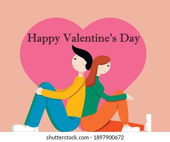 Happy Valentine's Day Card vector