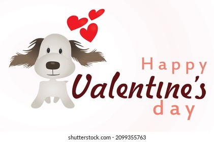 Happy Valentine's day card. vector illustration