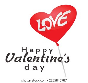 Happy Valentines day card. vector illustration
