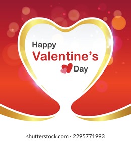 Diseño de ilustración de vectores de tarjetas de San Valentín feliz