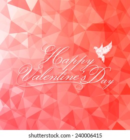 Happy Valentine's Day card. vector illustration