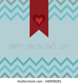 Happy valentine's day card vector 