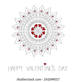 Happy valentine's day card vector