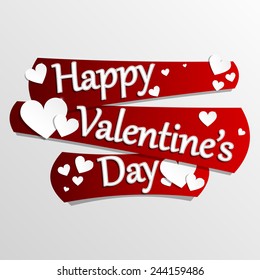 Happy Valentine's Day card vector illustration