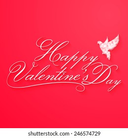 Happy Valentine's Day card.  vector illustration