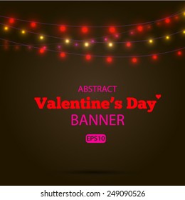 Happy Valentines day card Vector EPS 10 illustration.