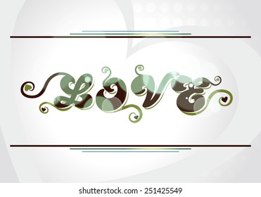 Happy Valentines Day card vector illustration.