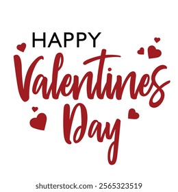 Happy Valentines Day card, vector illustration. Love template design for celebrating valentine's Day on 14 February. 