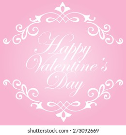 Happy valentines day card Vector.