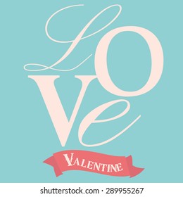 Happy valentines day card Vector.