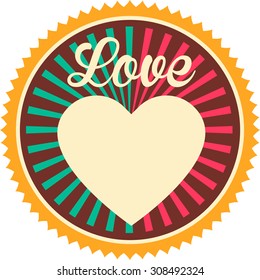 Happy valentines day card Vector.