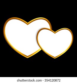 Happy Valentines Day Card. Vector Illustration EPS10
