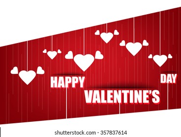 Happy Valentine's Day card. vector illustration.