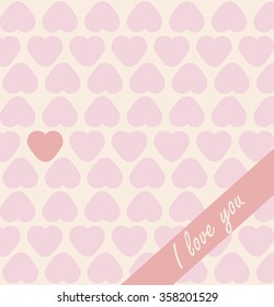Happy Valentine's Day Card. Vector