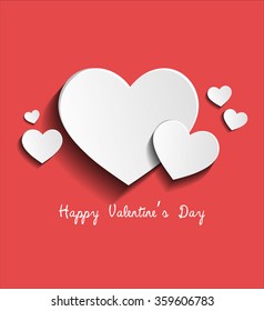 Happy Valentines Day card vector illustration