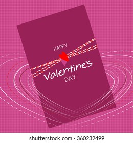 Happy valentine's day card. Vector illustration