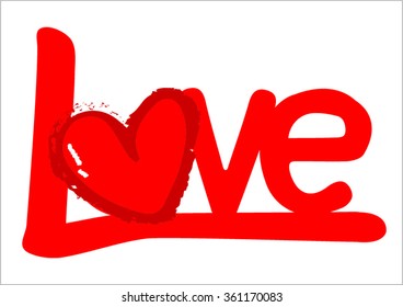 Happy Valentines Day card vector illustration