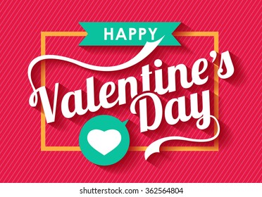 Happy Valentines day card ,vector background