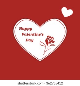 Happy Valentines Day card vector