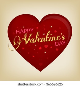 Happy Valentines Day card vector