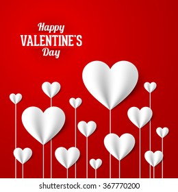 Happy Valentine's Day card vector illustration