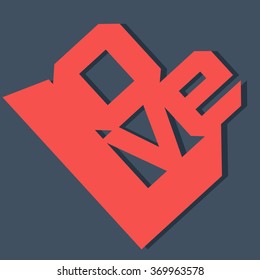 Happy valentines day card Vector illustration