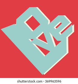 Happy valentines day card Vector illustration