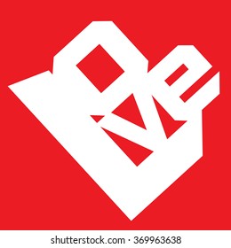 Happy valentines day card Vector illustration
