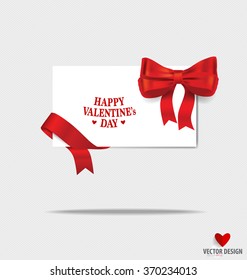 Happy Valentine's day card. Vector illustration.