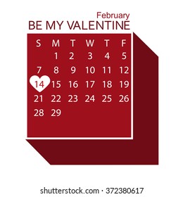 Happy Valentines Day card vector illustration

