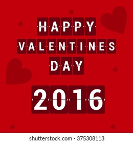 Happy Valentines Day card vector illustration